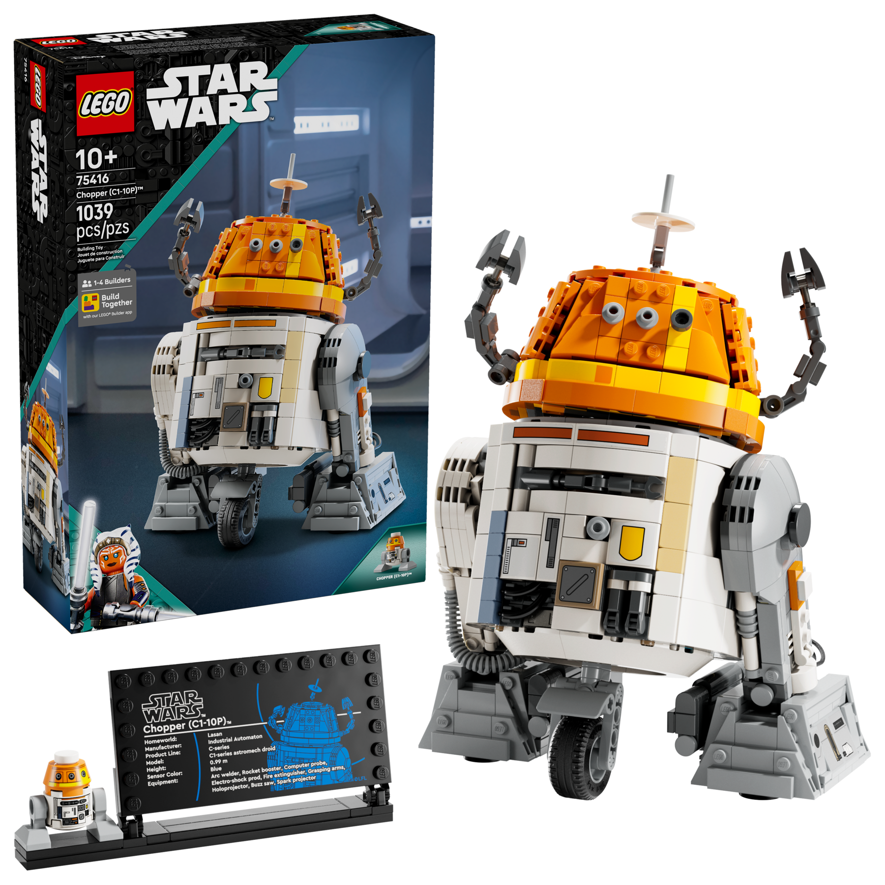 LEGO Chopper Astromech Droid 1039 Piece Building Set - British product