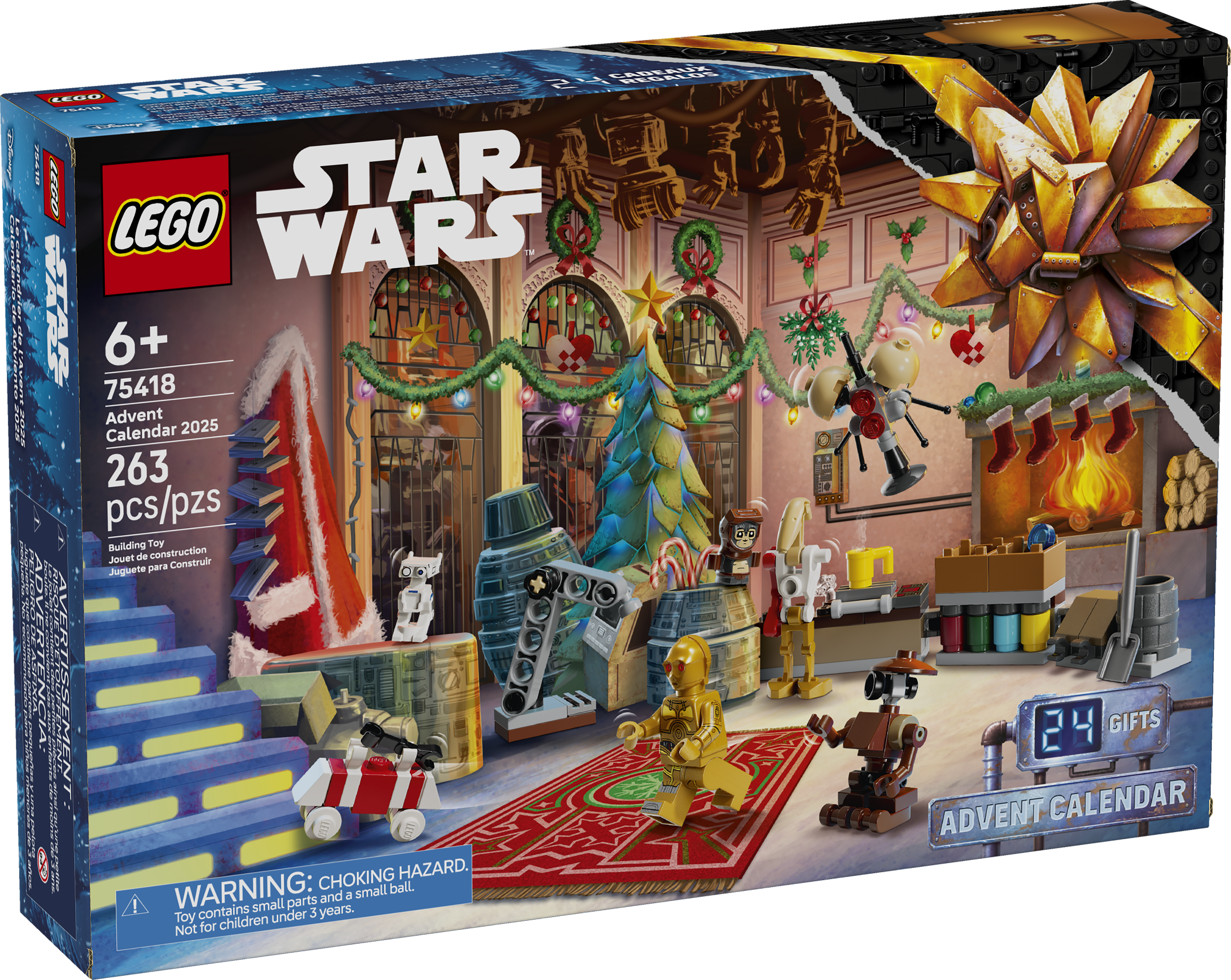 LEGO Star Wars Adventskalender 2025 263 Teile, importiert aus dem Vereinigten Königreich