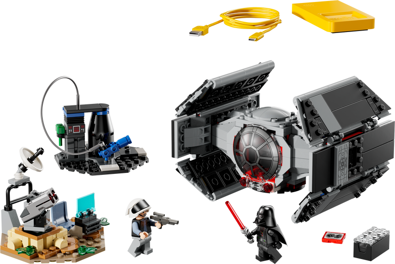 LEGO Star Wars Darth Vader TIE Fighter interactive building toy set, UK version