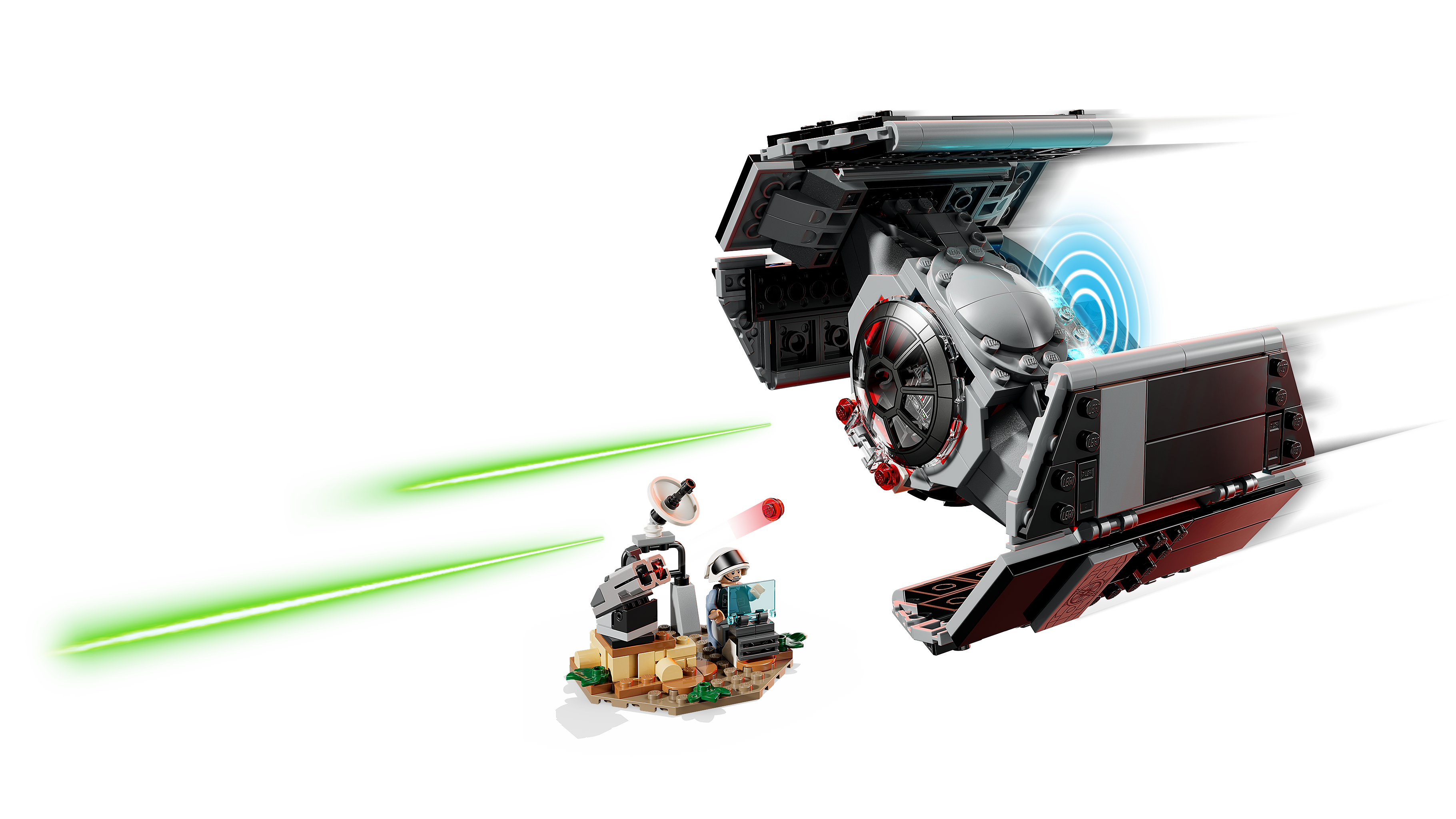 LEGO Star Wars Darth Vader TIE Fighter interactive building toy set, UK version