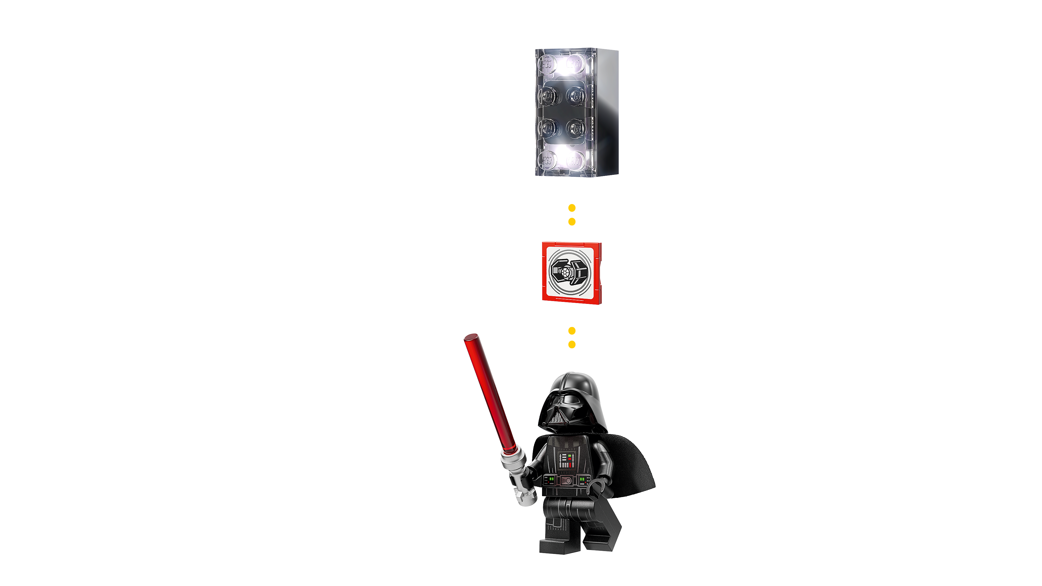 LEGO Star Wars Darth Vader TIE Fighter interactive building toy set, UK version