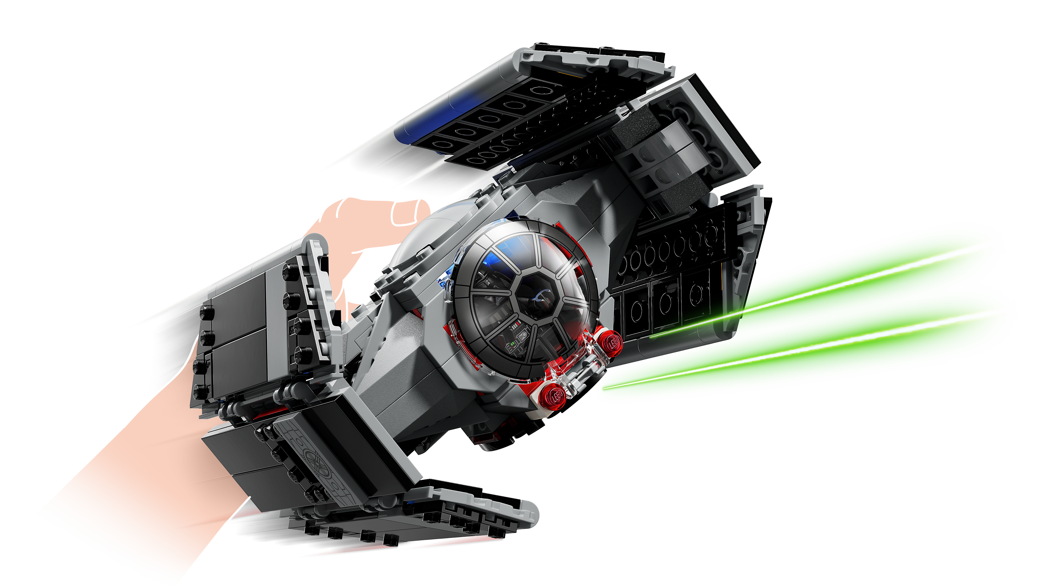LEGO Star Wars Darth Vader TIE Fighter interactive building toy set, UK version