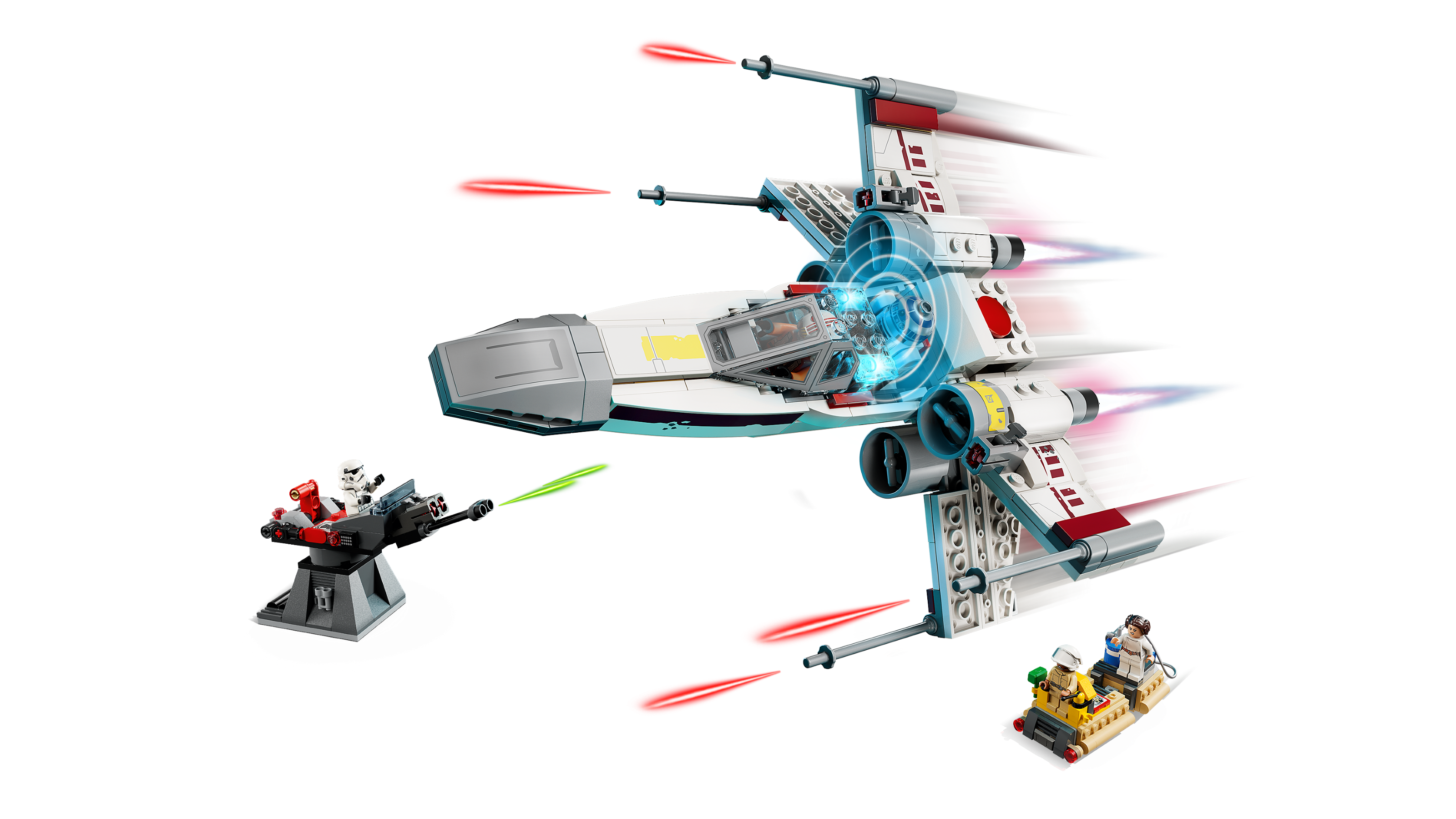 LEGO Star Wars Luke's Red Five X-Wing building set, UK version