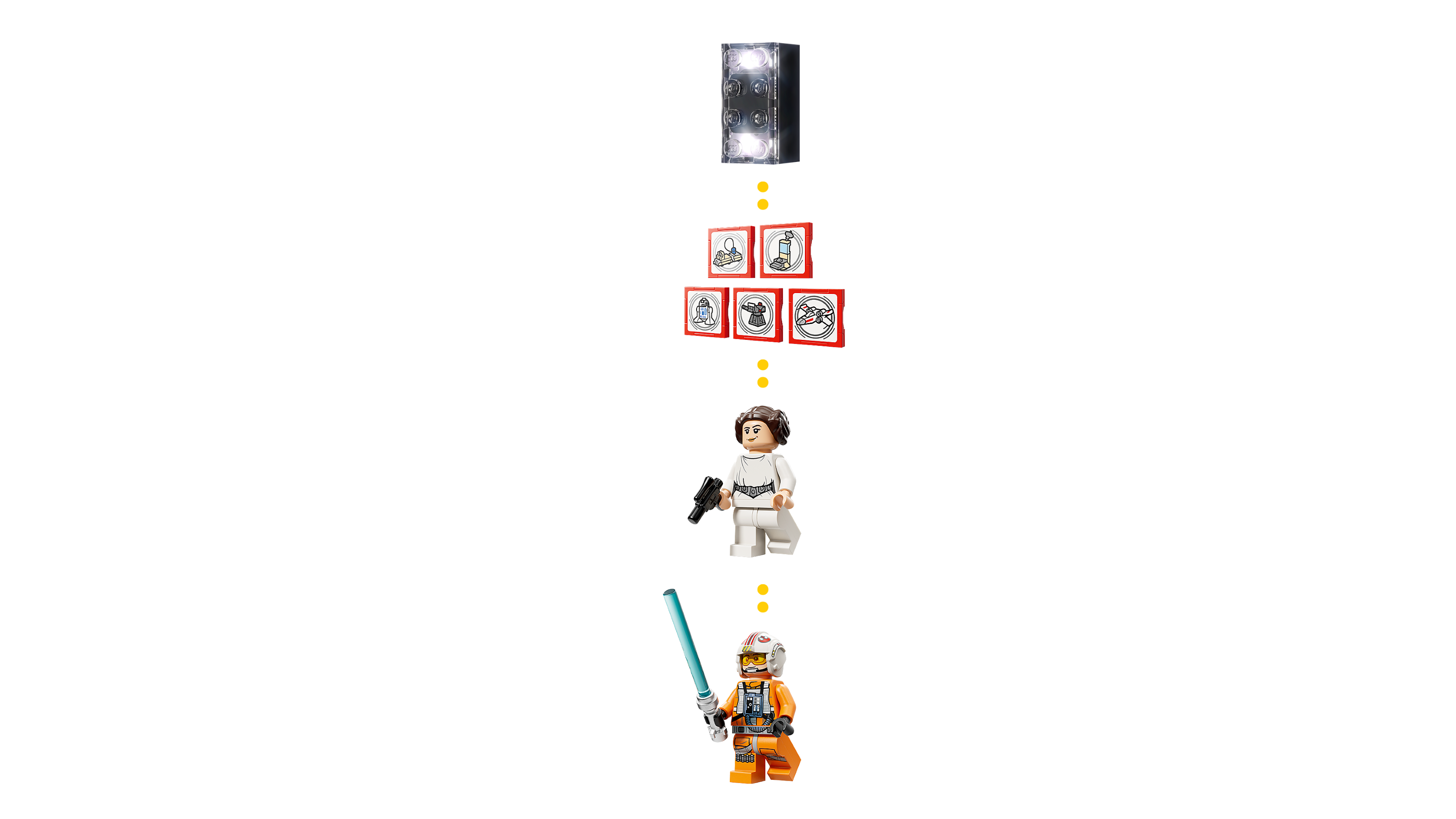 LEGO Star Wars Luke's Red Five X-Wing building set, UK version