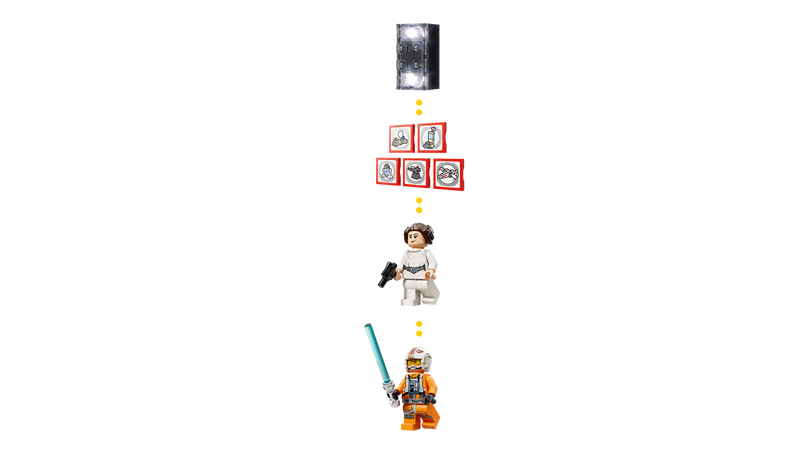 LEGO Star Wars Luke's Red Five X-Wing building set, UK version