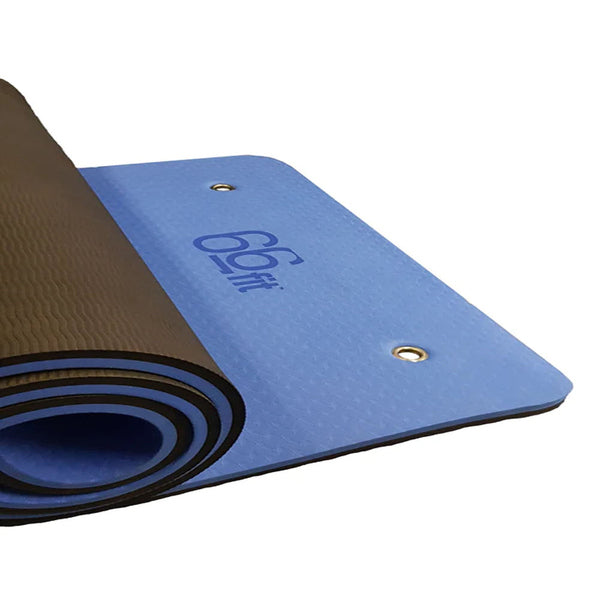 66fit Professional Exercise Mat - Blue/Black