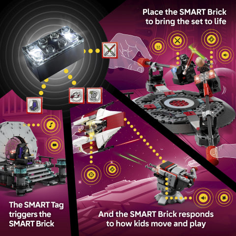 LEGO SMART Play Throne Room Duel and A-Wing building toy, UK version