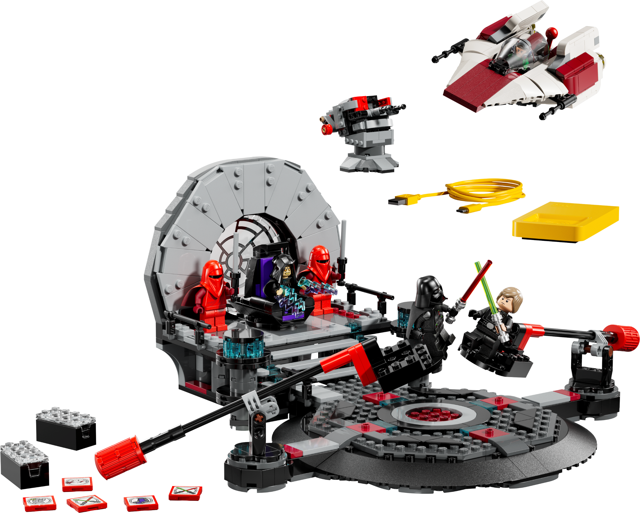 LEGO SMART Play Throne Room Duel and A-Wing building toy, UK version
