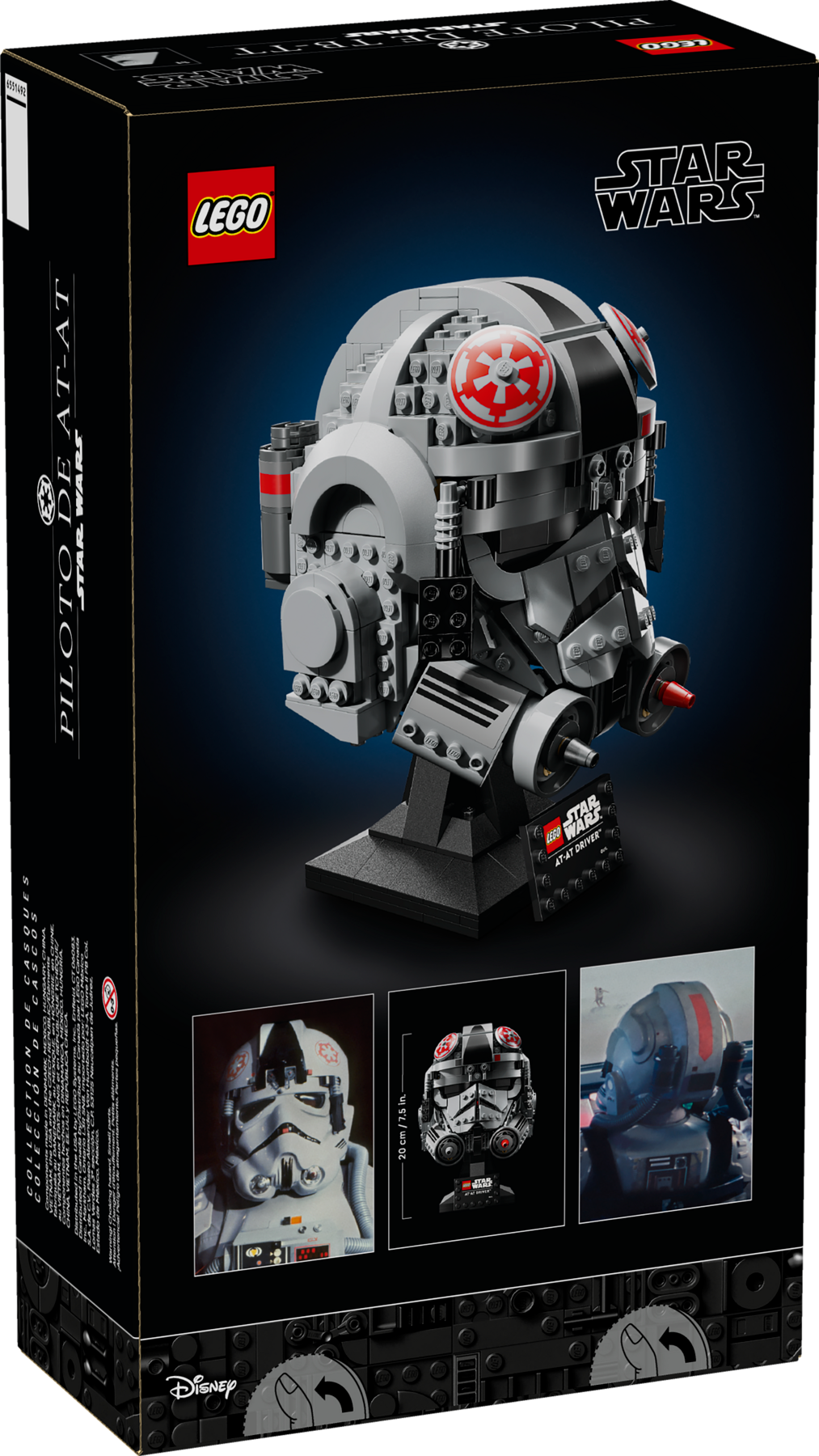 LEGO Star Wars AT-AT Driver Helmet model 730 Pieces - British product