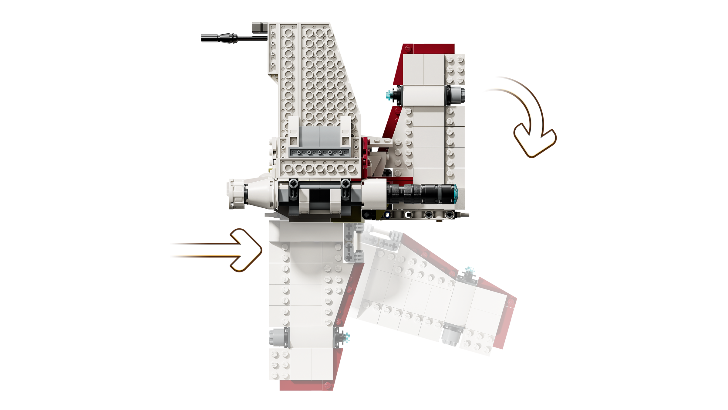 LEGO V-19 Torrent Starfighter 567 Pieces (British brand)