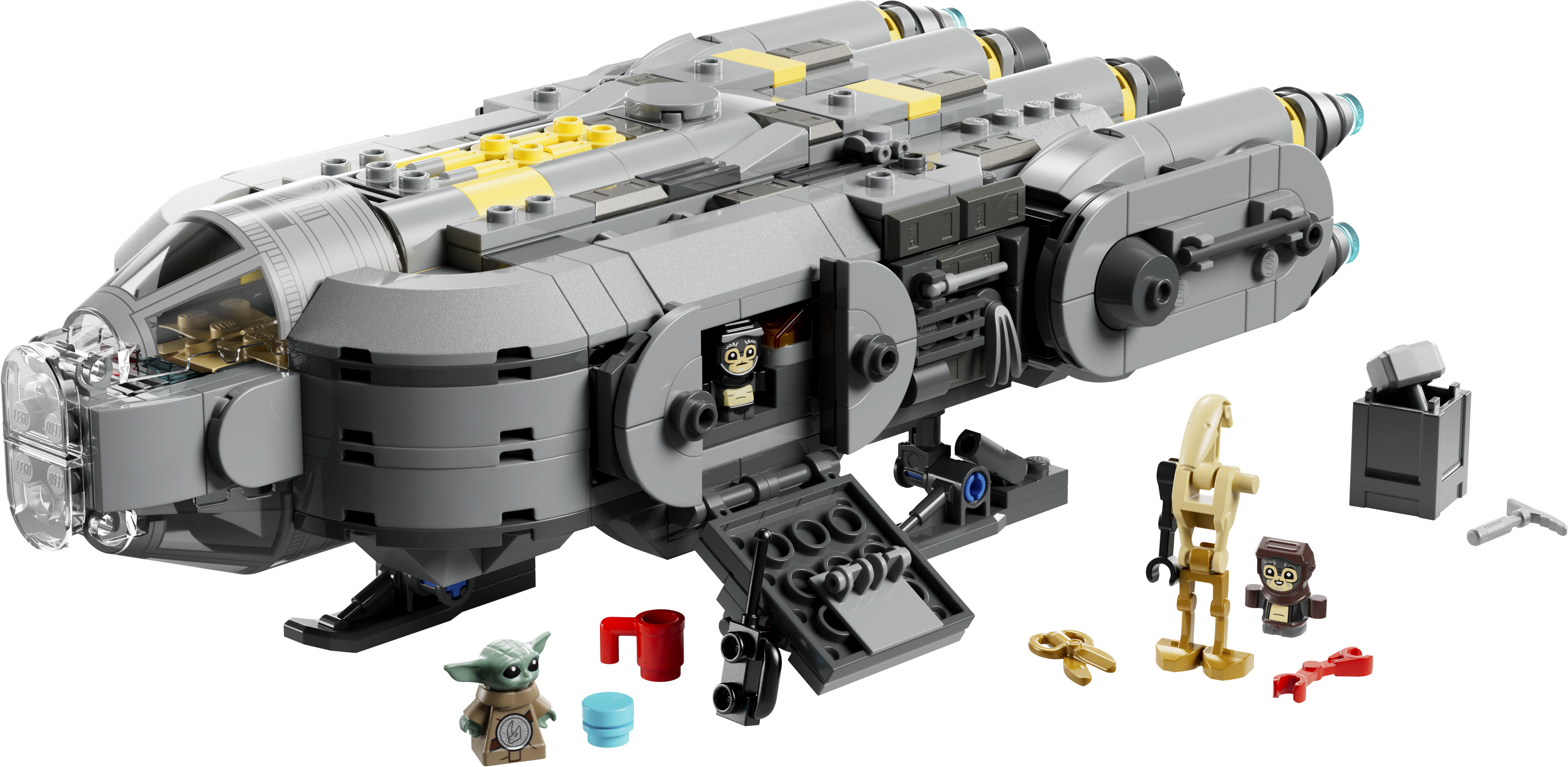 LEGO Star Wars Anzellan Starship building set 701 pieces, imported from the UK