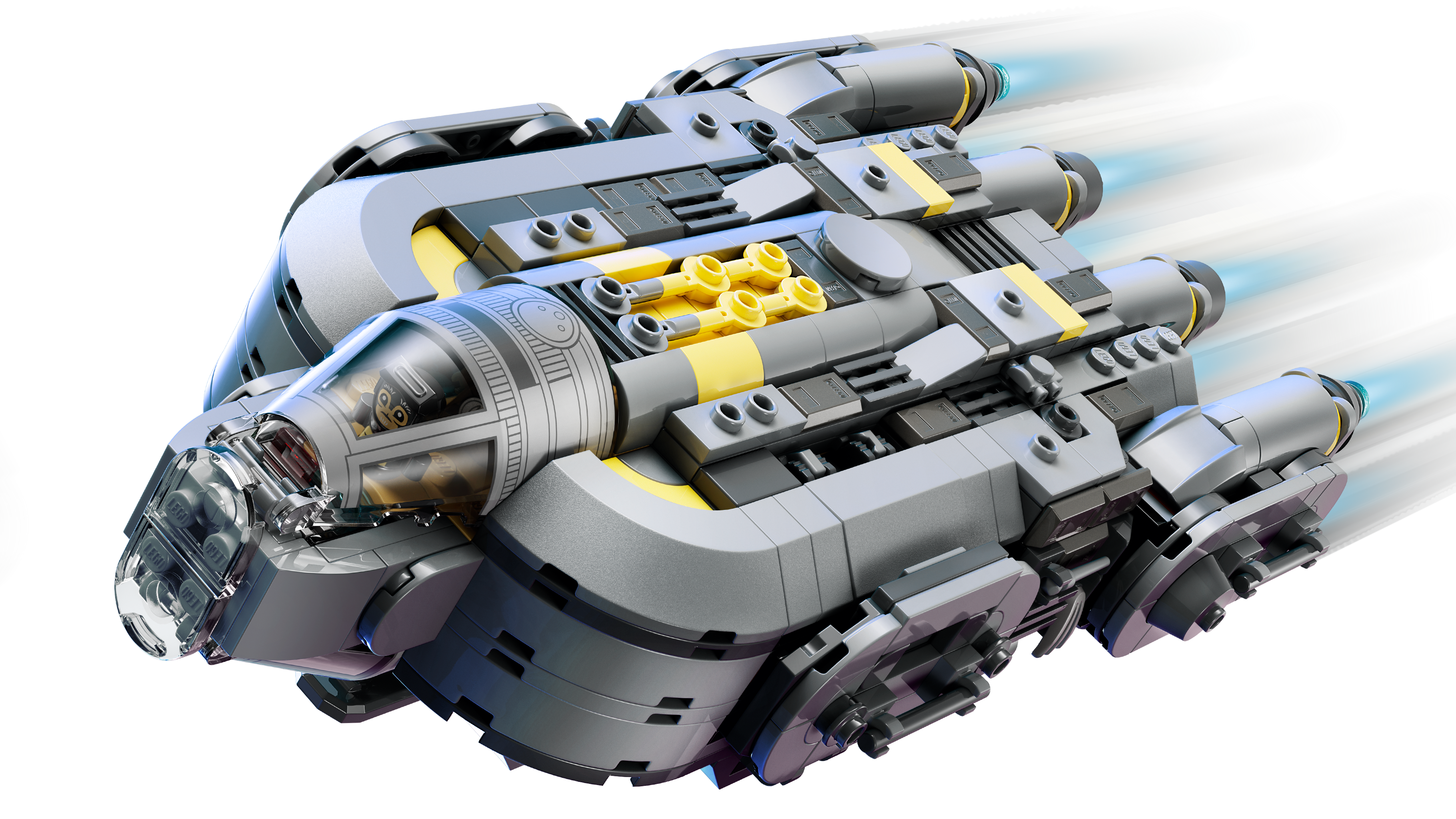 LEGO Star Wars Anzellan Starship building set 701 pieces, imported from the UK