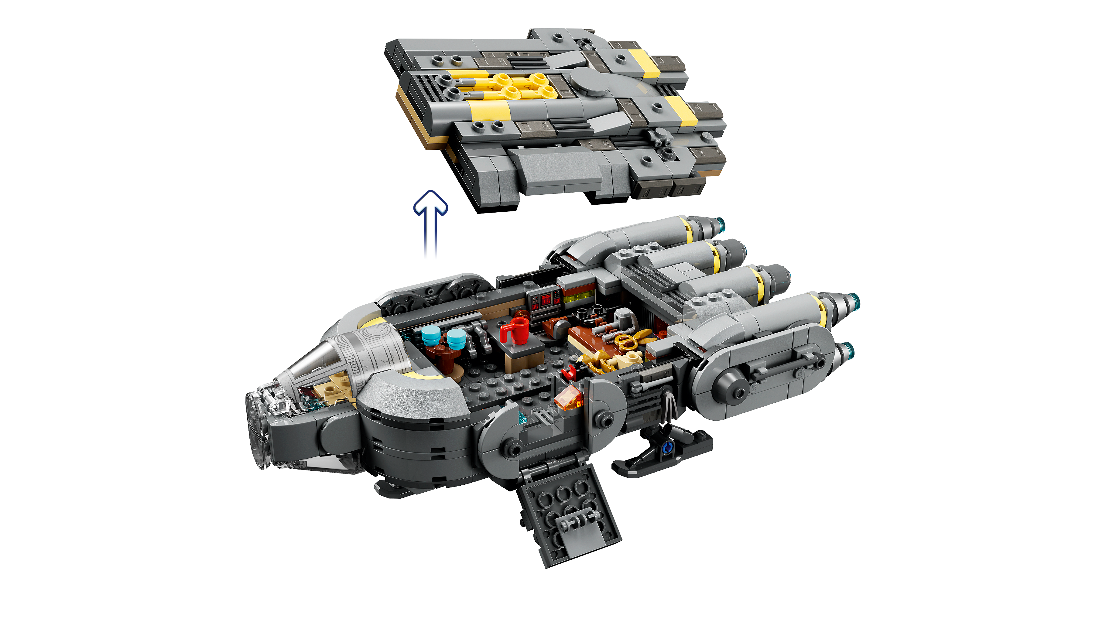 LEGO Star Wars Anzellan Starship building set 701 pieces, imported from the UK