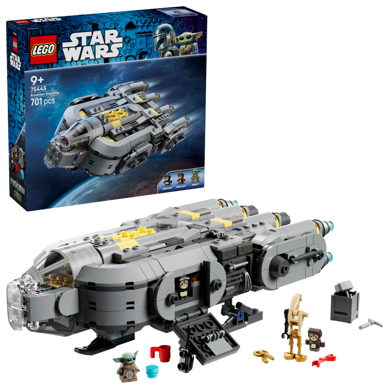 LEGO Star Wars Anzellan Starship building set 701 pieces, imported from the UK