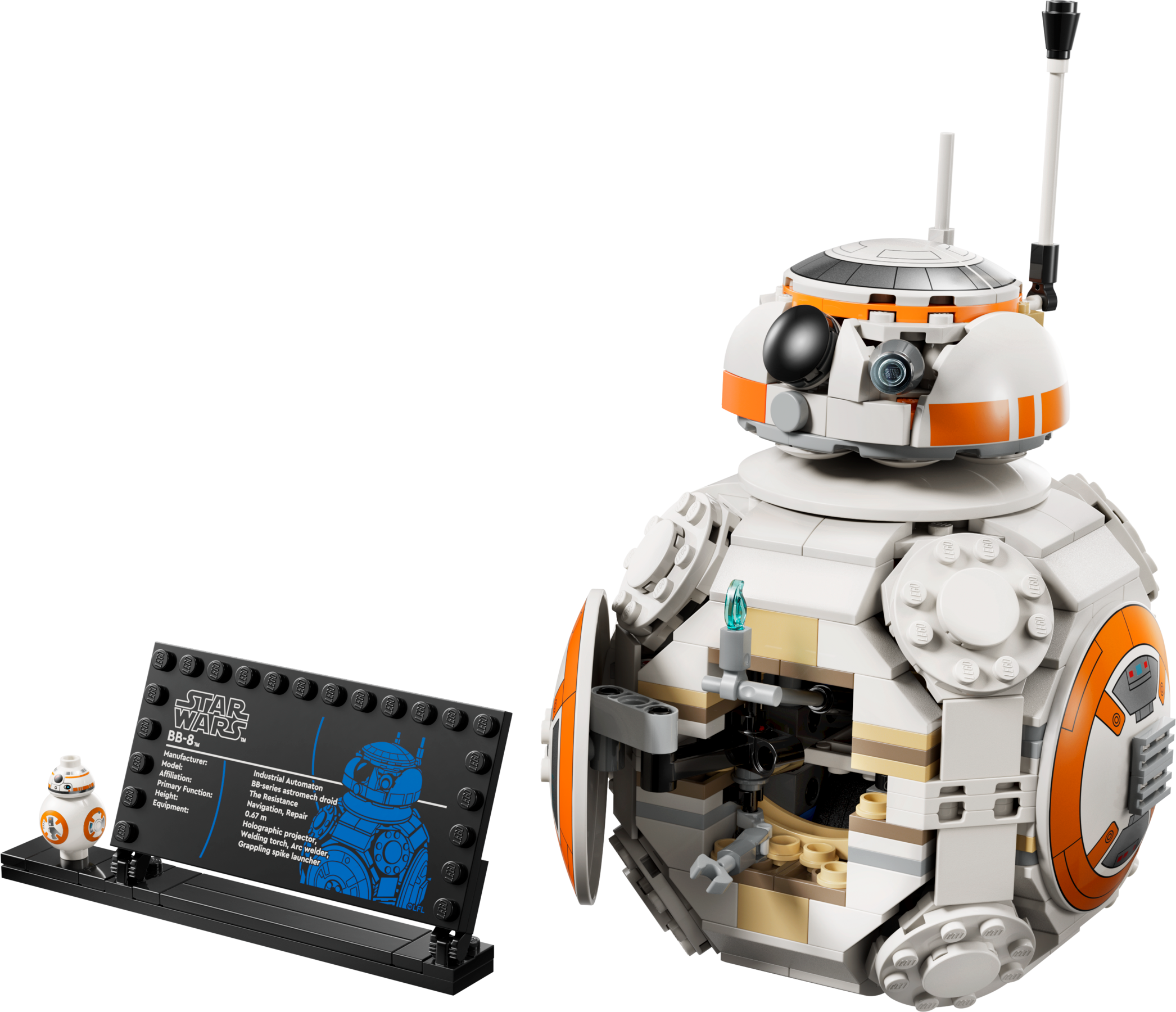LEGO Star Wars BB-8 Astromech Droid building set, UK version