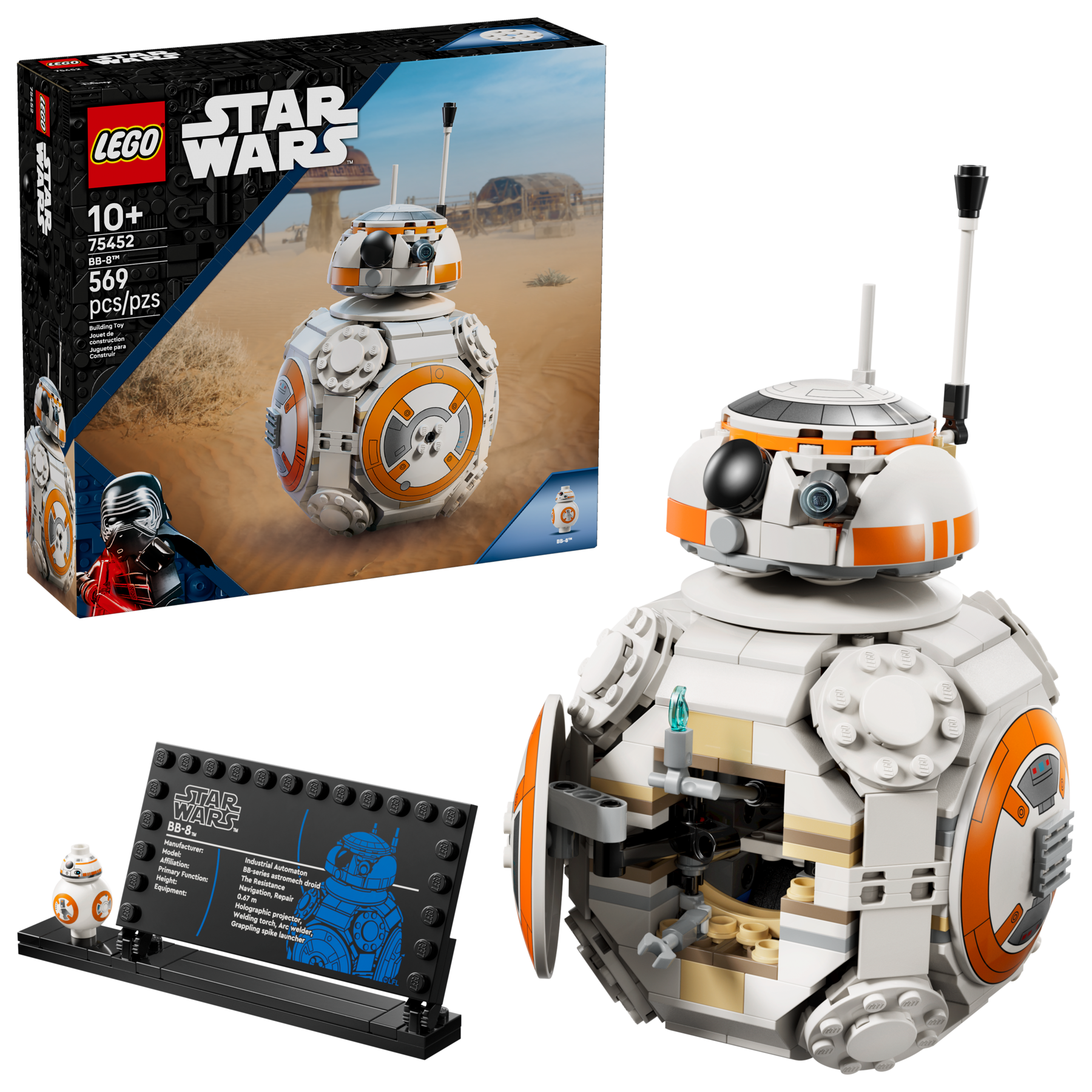 LEGO Star Wars BB-8 Astromech Droid building set, UK version