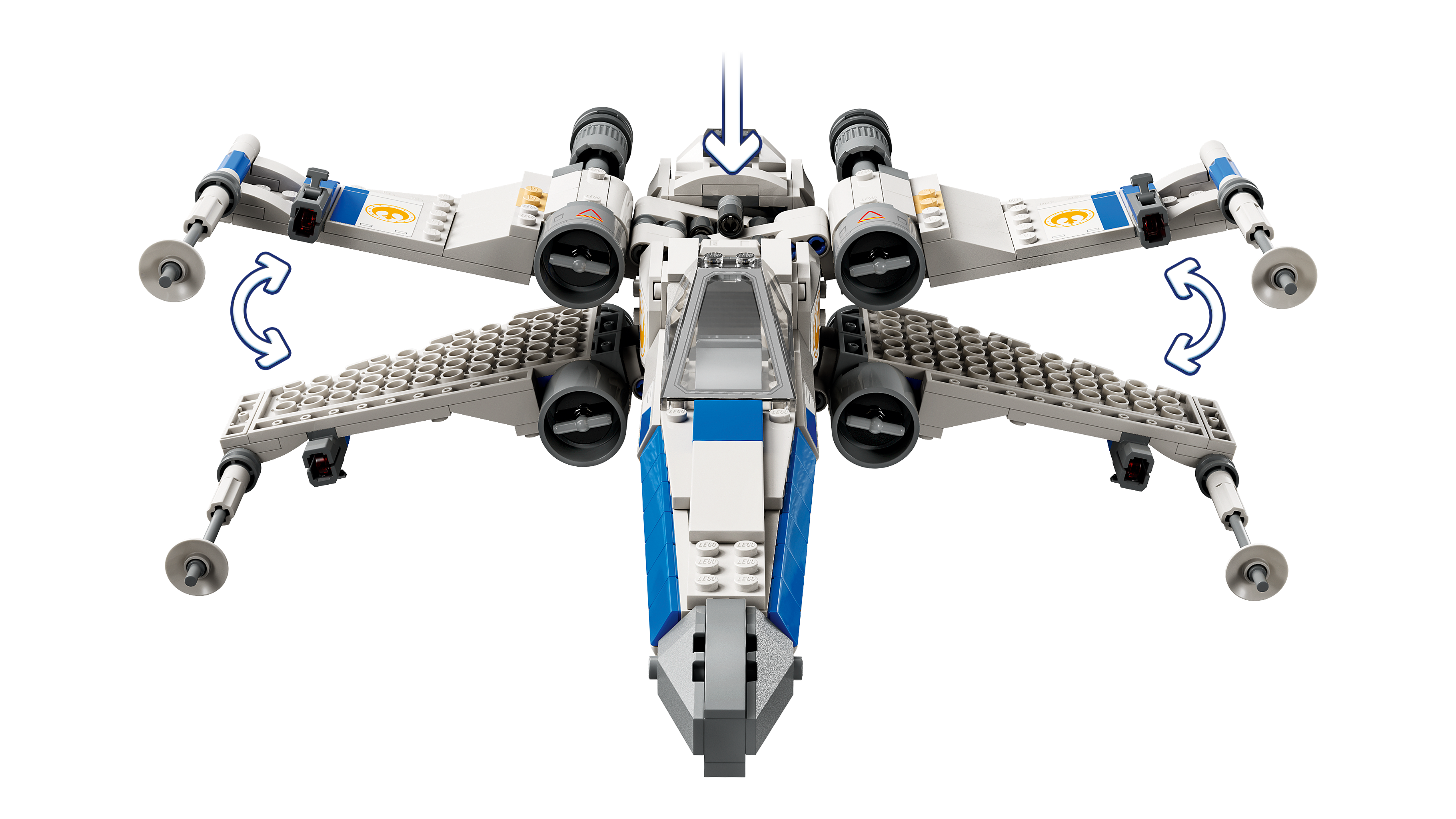 LEGO New Republic X-Wing Starfighter building set 558 pieces - British product