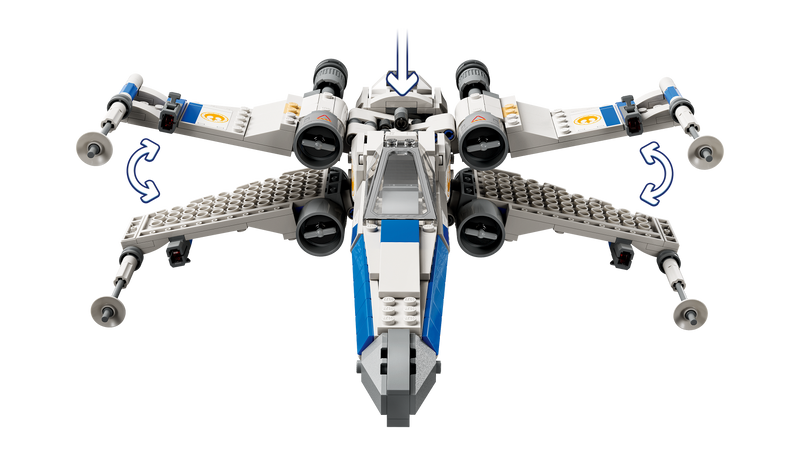 LEGO New Republic X-Wing Starfighter building set 558 pieces - British product