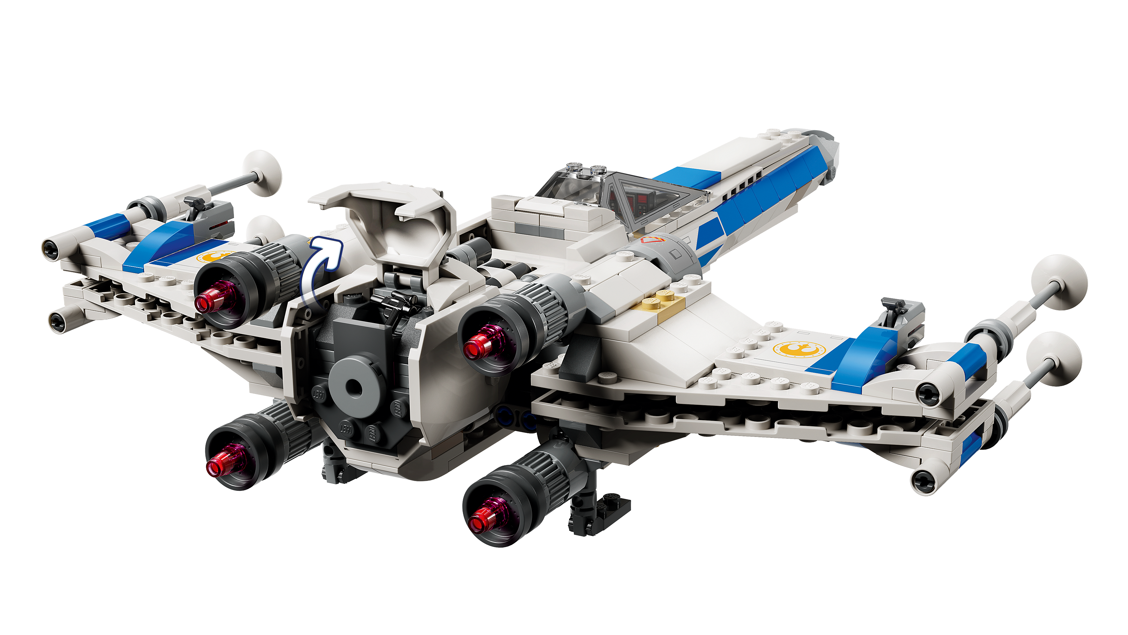 LEGO New Republic X-Wing Starfighter building set 558 pieces - British product