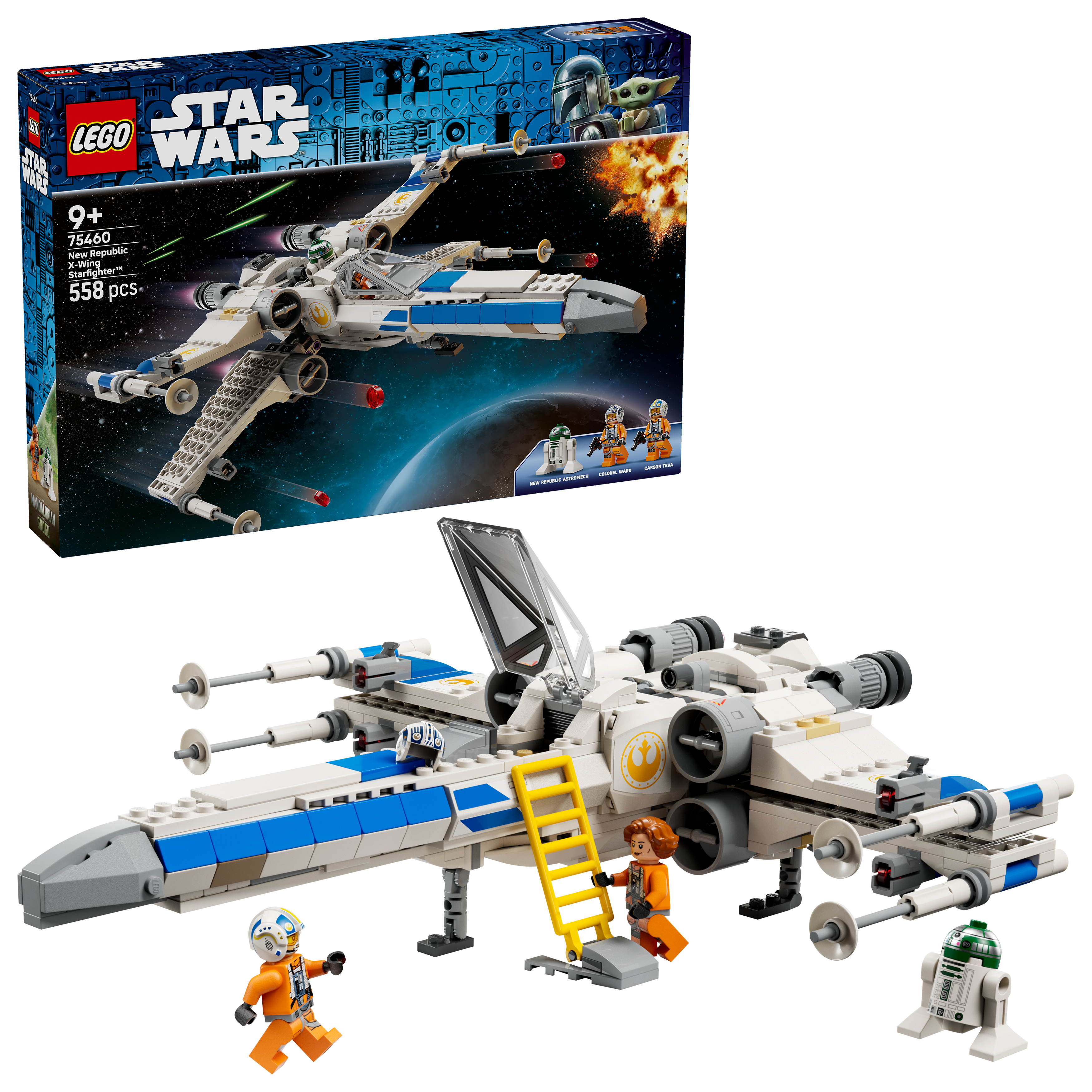 LEGO New Republic X-Wing Starfighter building set 558 pieces - British product