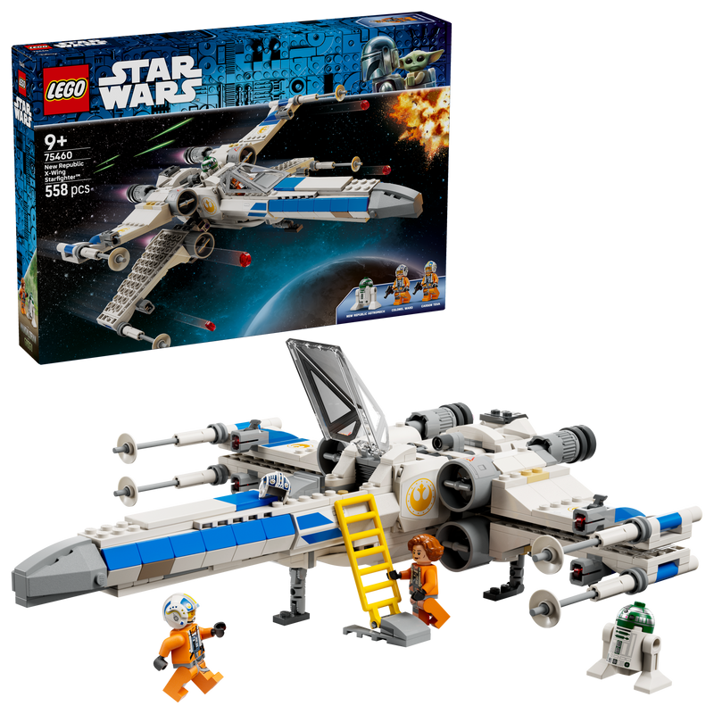 LEGO New Republic X-Wing Starfighter building set 558 pieces - British product