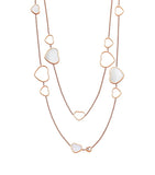 Chopard rose gold Happy Hearts sautoir necklace with mother-of-pearl, UK version