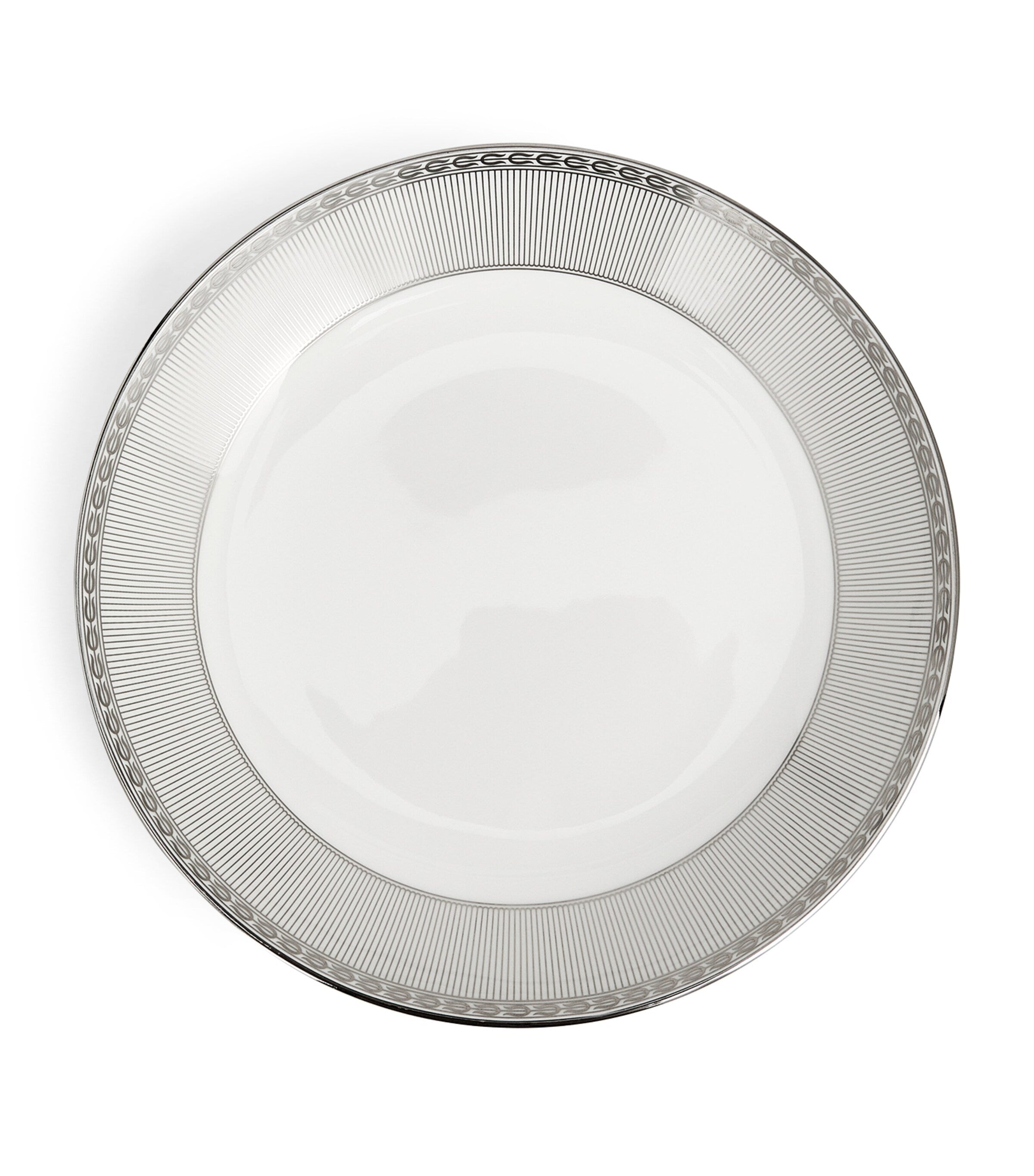 Wedgwood Silver Tonquin bone china deep plate 22cm (British brand)