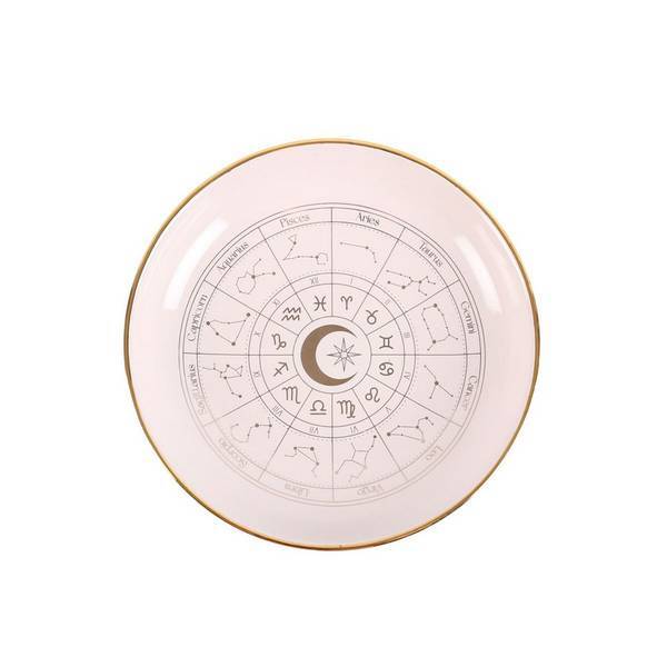 Something Different astrology trinket dish with gold detail 10.6cm, imported from the UK