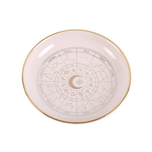 Something Different astrology trinket dish with gold detail 10.6cm, imported from the UK