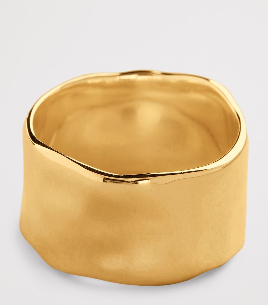 Monica Vinader gold vermeil Siren Me Bold ring, imported from the UK
