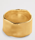 Monica Vinader gold vermeil Siren Me Bold ring, imported from the UK