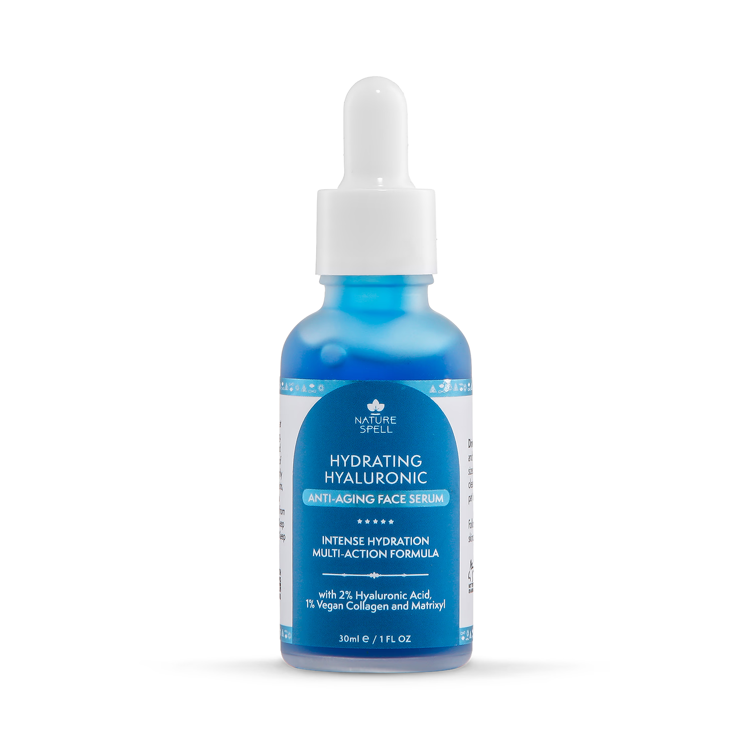 Nature Spell hydrating hyaluronic anti-aging face serum 30ml, UK version