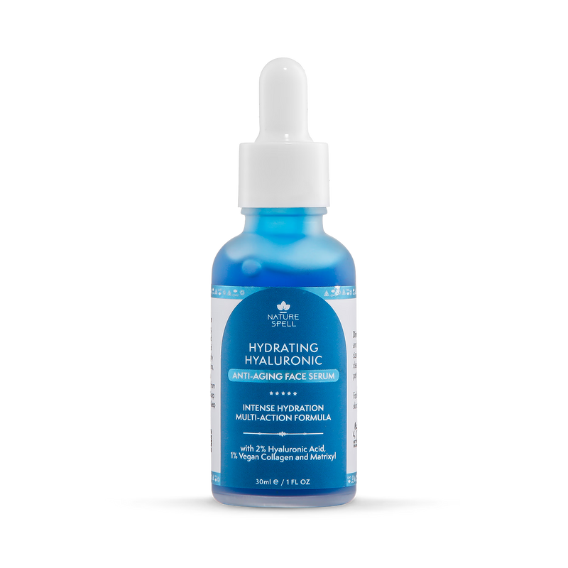 Nature Spell hydrating hyaluronic anti-aging face serum 30ml, UK version