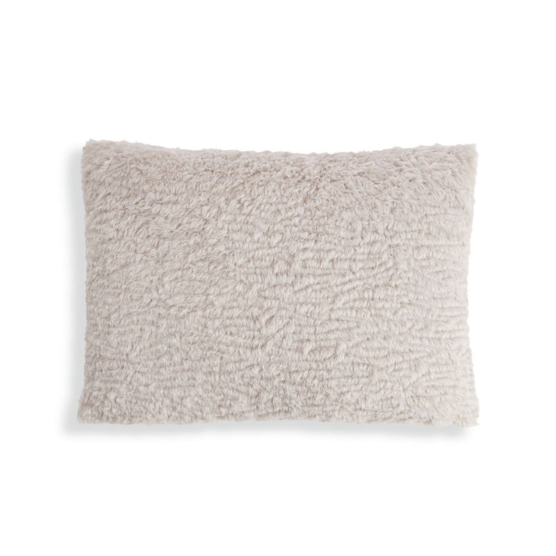 Habitat Faux Shearling Cushion - Grey - 55x40cm
