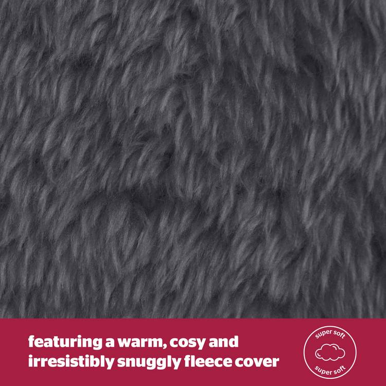 Silentnight cosy cuddle cushion grey, imported from the UK