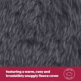 Silentnight cosy cuddle cushion grey, imported from the UK