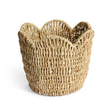 Habitat large scallop rattan planter natural, UK version