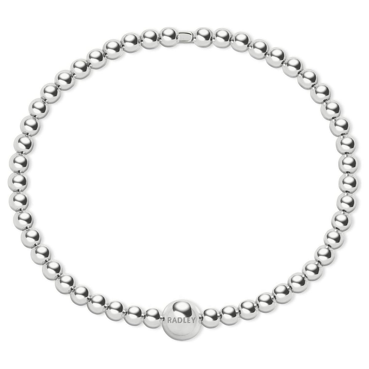Radley silver plated bead hinged bangle, imported from the UK