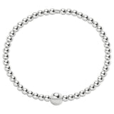 Radley silver plated bead hinged bangle, imported from the UK