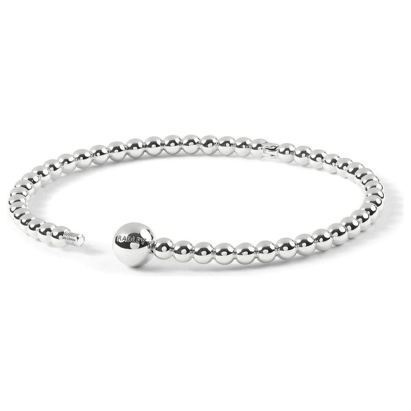 Radley silver plated bead hinged bangle, imported from the UK