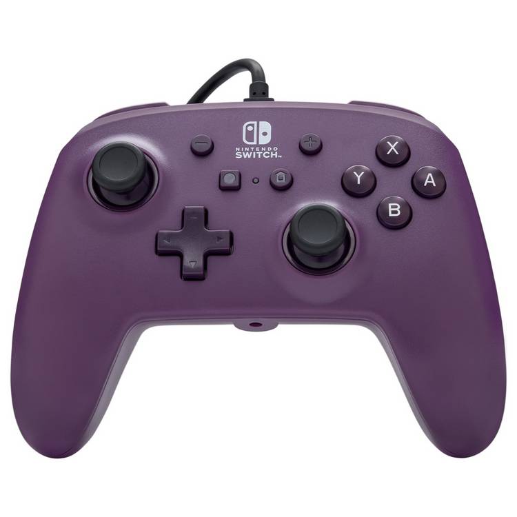 PowerA Cosmic Purple wired controller for Nintendo Switch (British brand)