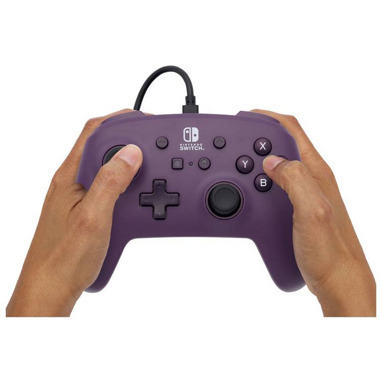 PowerA Cosmic Purple wired controller for Nintendo Switch (British brand)