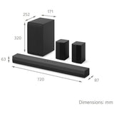 LG US40TR 4.1Ch soundbar with rear speakers - British product