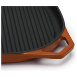 Habitat cast iron grill pan orange 38cm, UK version