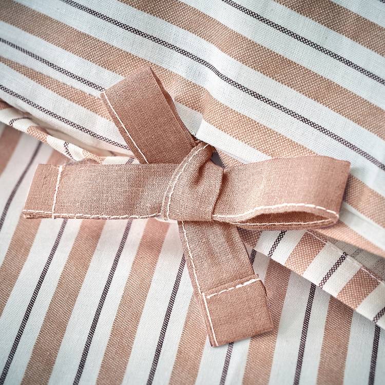 Habitat rust stripe bedding set single duvet cover and pillowcase - British product