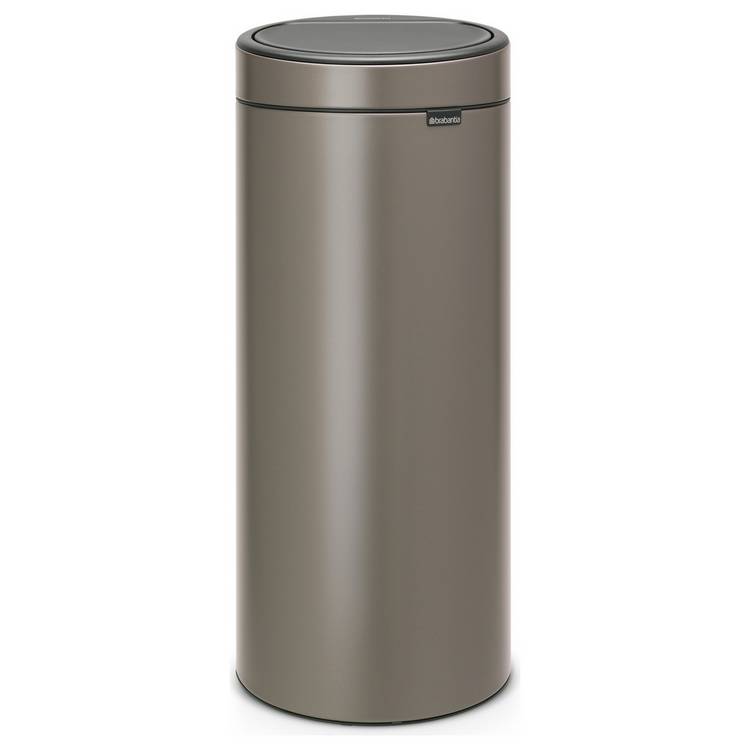 Brabantia Touch Bin Platinum 30L, imported from the UK