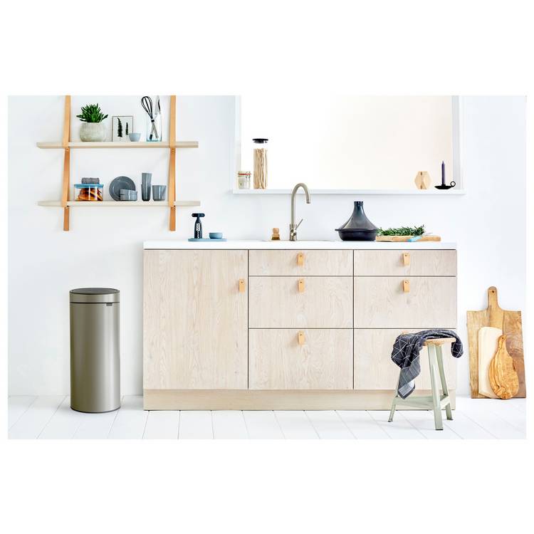 Brabantia Touch Bin Platinum 30L, imported from the UK