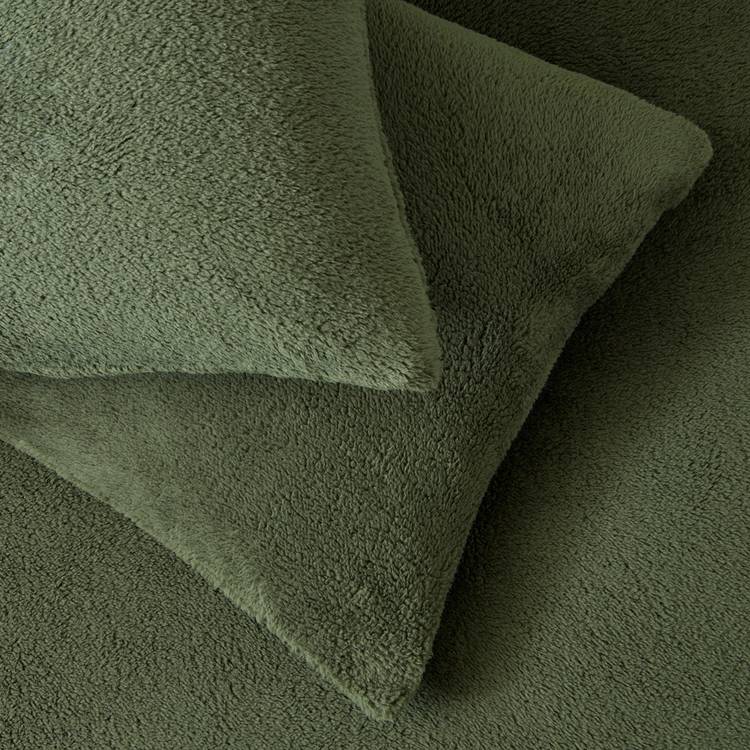 Argos Home teddy fleece green bedding set single - British product