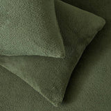 Argos Home teddy fleece green bedding set single - British product