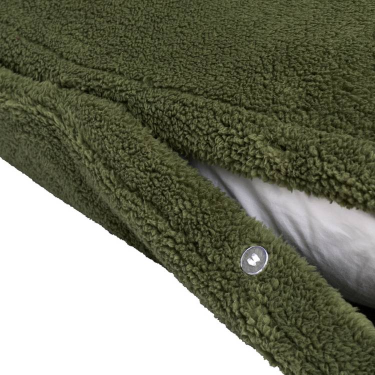 Argos Home teddy fleece green bedding set single - British product